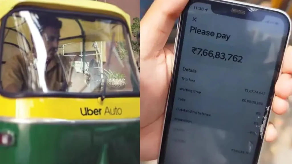 Uber 7.66 Crore Bill